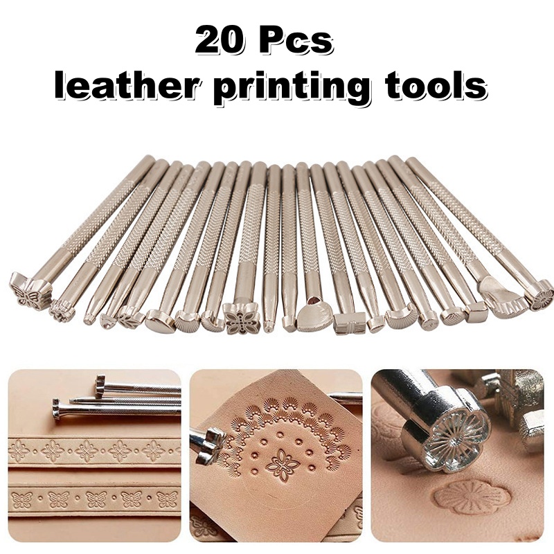 Leatherwork Embossing - 20종 가죽 스탬핑 도구 가죽 공예