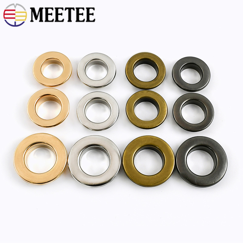 Leatherwork Eyelets - 50Pcs 3.5-15mm 금속 구멍 O 링