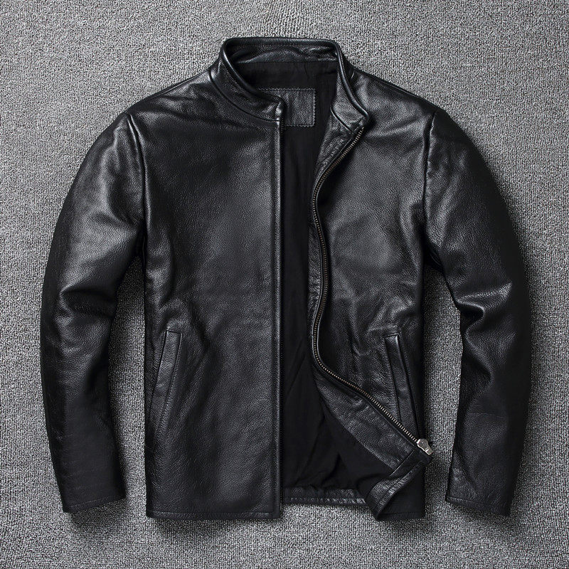 Leather Work Jacket - 100% 정품 가죽 자켓 남성 빈티지