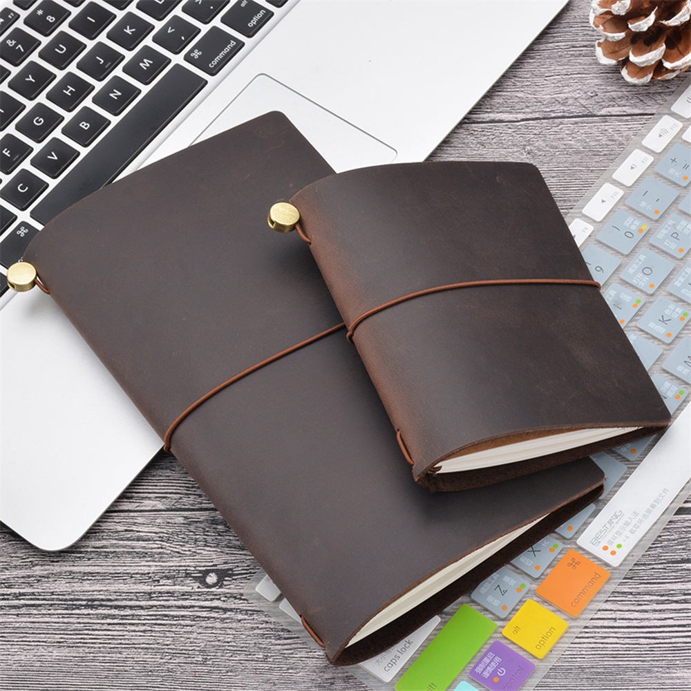 Leather Work Diary - 정품 가죽 여행자 노트 DIY 저널