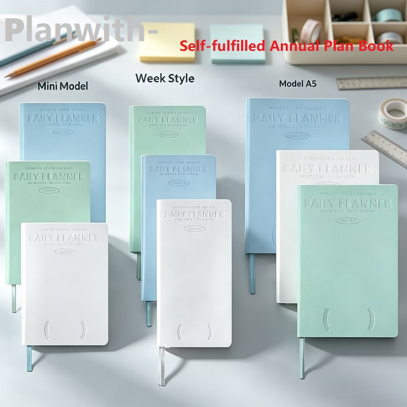 Leather Work Diary - Planwith 셀프 데이트 연간 플래너 노트