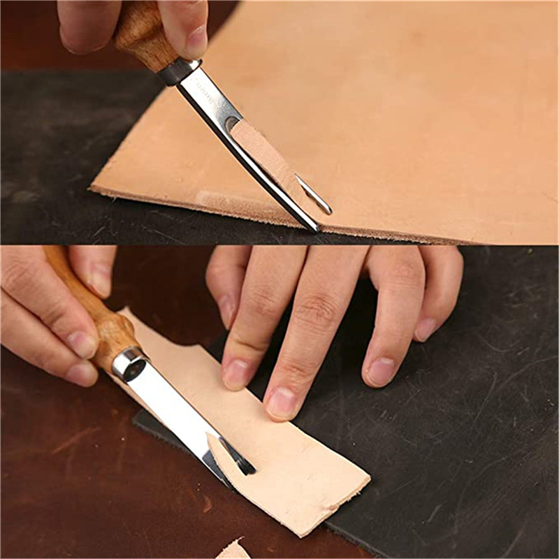 Leather Edge Beveler - 실용적인 가죽 공예 가장자리 Beveler Skiving