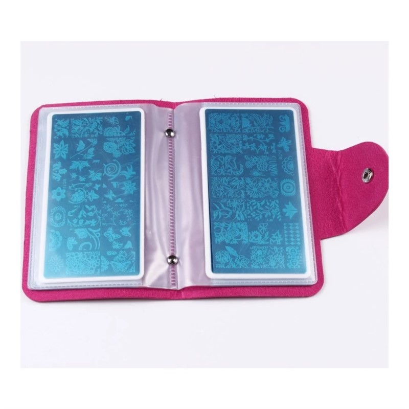 Leatherwork Embossing - 1Pcs 대형 직사각형 네일 아트 스탬핑