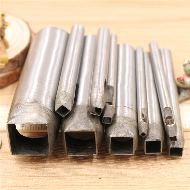 가죽 펀치 커터 도구, 중공 사각형 구멍, 강철 벨트, - Leatherwork Punch 리뷰 및 가격