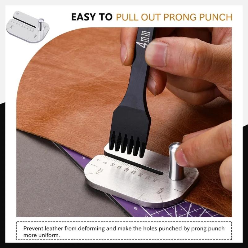 가죽 공예 스티칭 펀치 보조 플레이트 프롱 풀업 펀치  - Leatherwork Punch 리뷰 및 가격