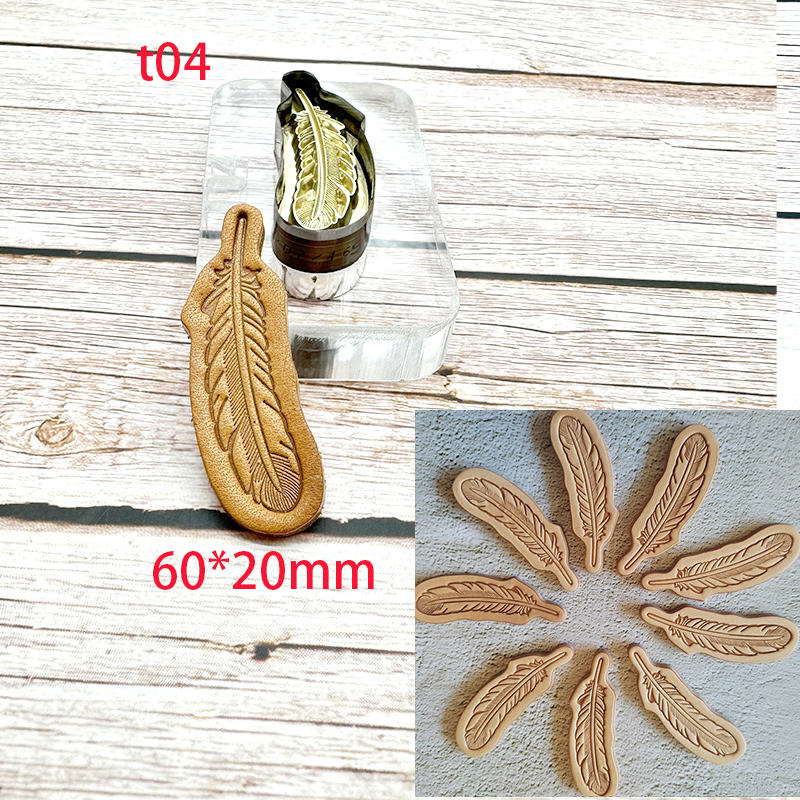 가죽 스탬프 절단 다이 DIY 키 체인 황동 스탬핑 금 - Leatherwork Embossing 리뷰 및 가격