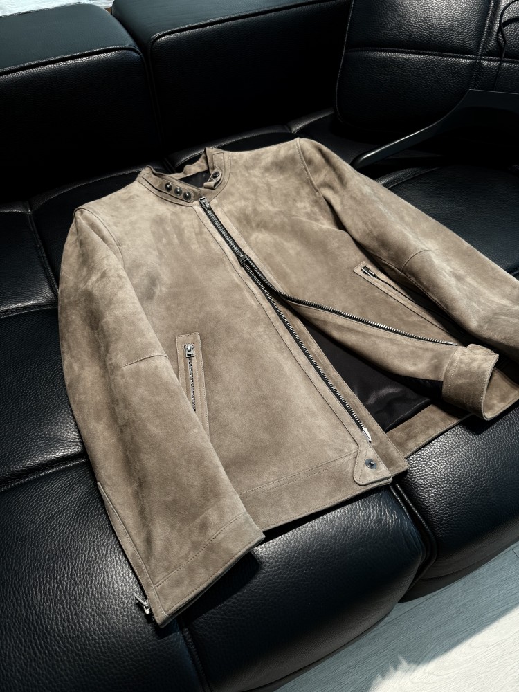 패션 남성용 신상 슬림핏 스탠드 칼라 지퍼 부드러운 천 - Leather Work Jacket 리뷰 및 가격