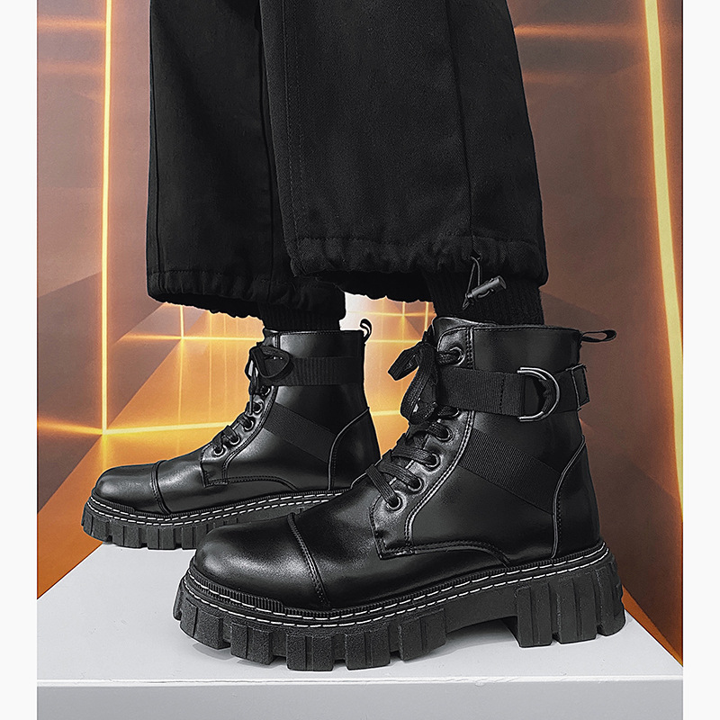 남성 부츠 2025 신상 남성 신발 블랙 가죽 하이탑  - Leatherwork Clamp 리뷰 및 가격