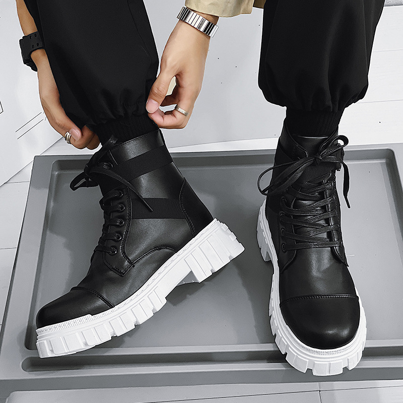 남성 부츠 2025 신상 남성 신발 블랙 가죽 하이탑  - Leatherwork Clamp 리뷰 및 가격