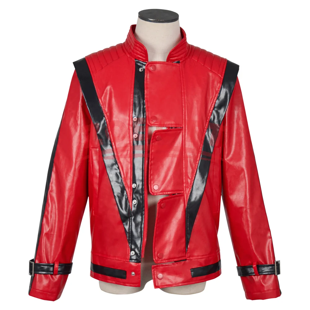 마이클 조셉 잭슨 가죽 레드 스릴링 재킷 할로윈 생일  - Leather Work Jacket 리뷰 및 가격