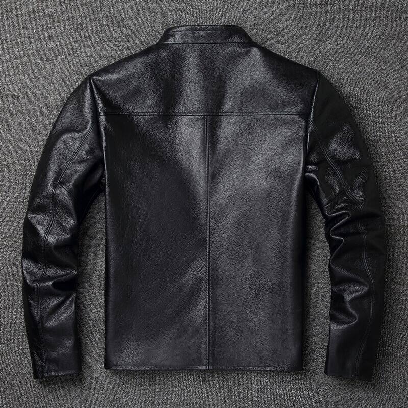 100% 정품 가죽 자켓 남성 빈티지 천연 소가죽 코트 - Leather Work Jacket 리뷰 및 가격
