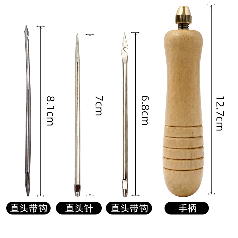 1세트 DIY 가죽 바느질용 아울 바늘 세트 (나무 손 - Leatherwork Needles 리뷰 및 가격