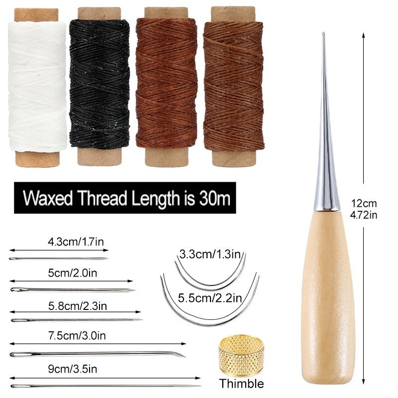 13종 가죽 바느질 세트 핸드백 신발 수제 바느질 수리 - Leatherwork Needles 리뷰 및 가격