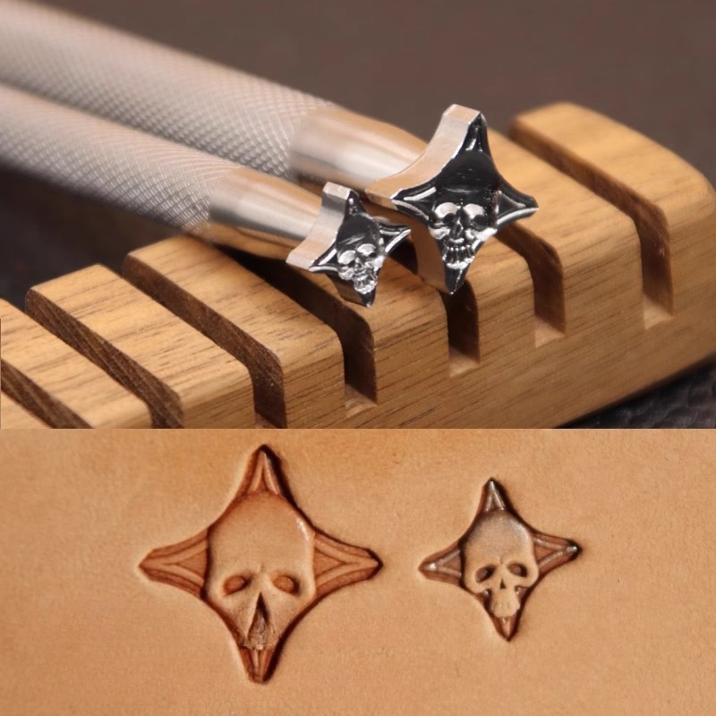 304 스테인레스 스틸 해골 머리 디자인 가죽 조각 스 - Leatherwork Embossing 리뷰 및 가격