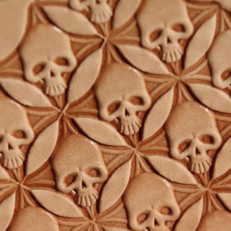 304 스테인레스 스틸 해골 머리 디자인 가죽 조각 스 - Leatherwork Embossing 리뷰 및 가격