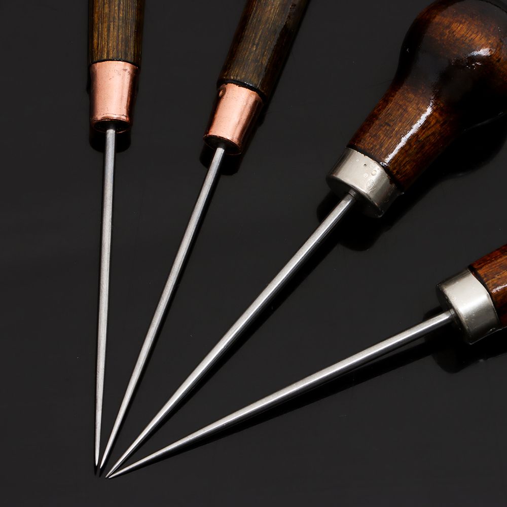 1PC 바느질 Awl 나무 손잡이 합금 콘 바늘 신발  - Leatherwork Needles 리뷰 및 가격