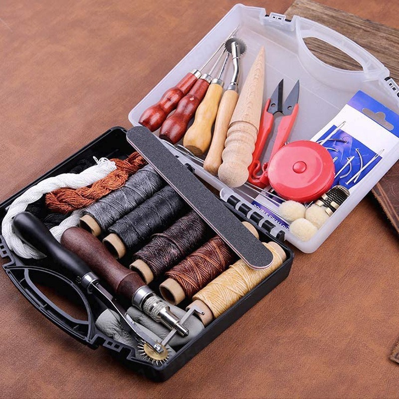 DIY 가죽 공예 손바느질 도구 세트 기본 가죽 작업  - Leatherwork Punch 리뷰 및 가격