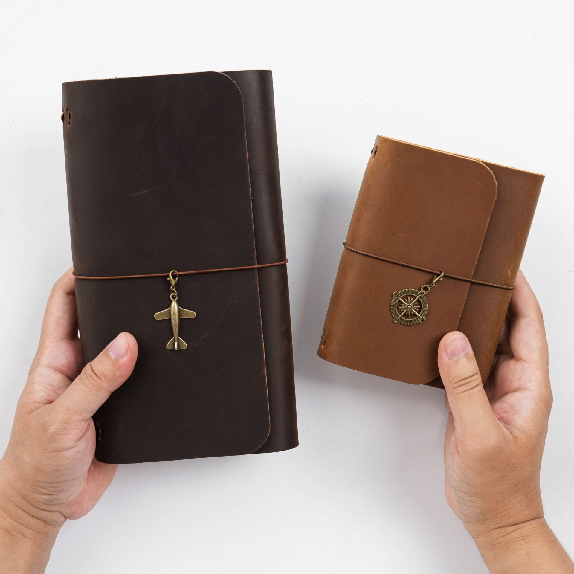 새로운 도착 트리플 폴드 TN 여행자 노트 정품 소가죽 - Leather Work Diary 리뷰 및 가격