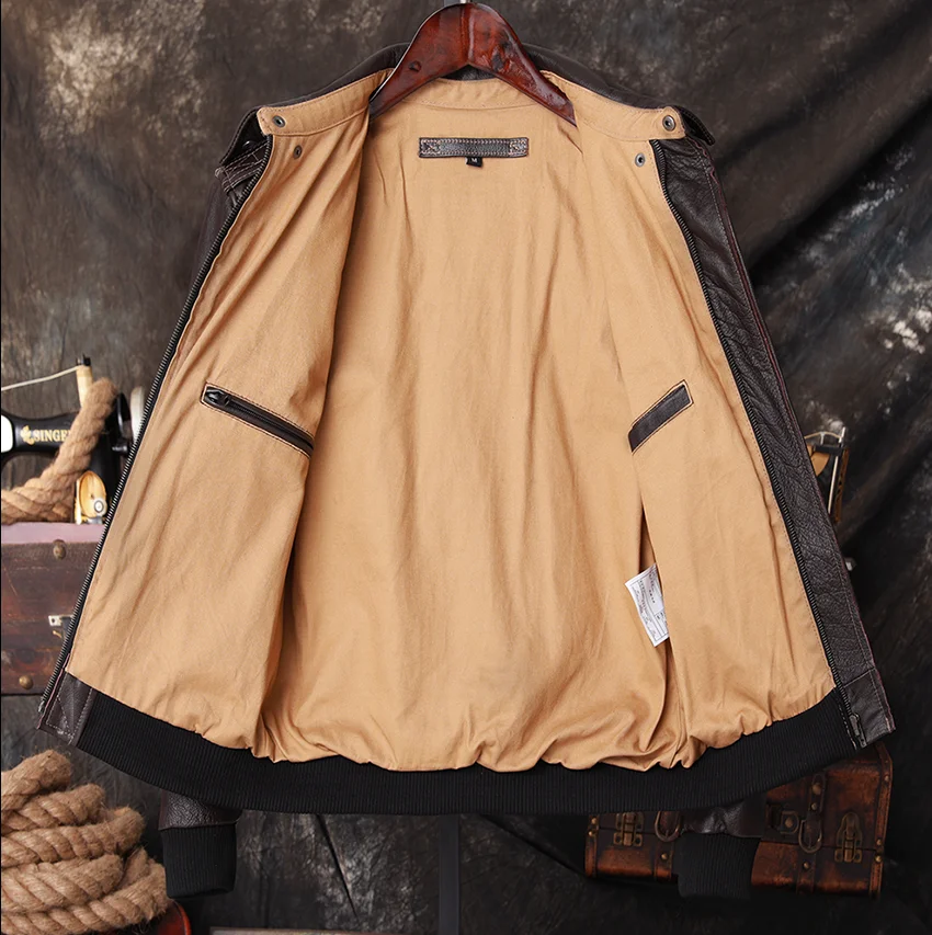 폭격기 A2 파일럿 정품 가죽 자켓 남성 따뜻한 100 - Leather Work Jacket 리뷰 및 가격
