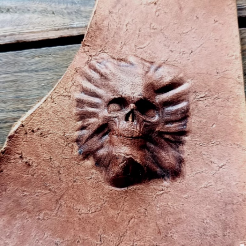 3D 미니 해골 머리 가죽 스탬프 엠보싱 몰드, 가죽  - Leatherwork Embossing 리뷰 및 가격