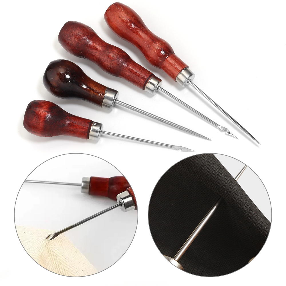 나무 손잡이 두건 DIY 가죽 텐트 바느질 두건 신발  - Leatherwork Needles 리뷰 및 가격