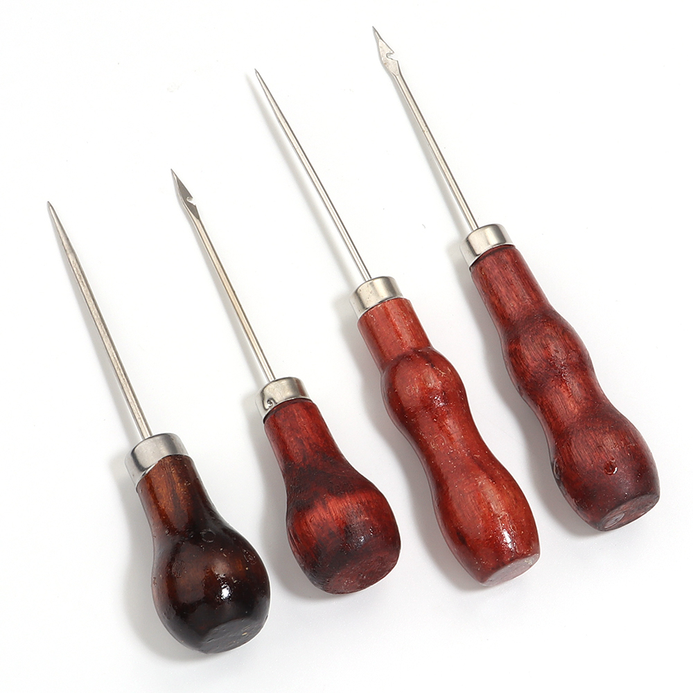 나무 손잡이 두건 DIY 가죽 텐트 바느질 두건 신발  - Leatherwork Needles 리뷰 및 가격