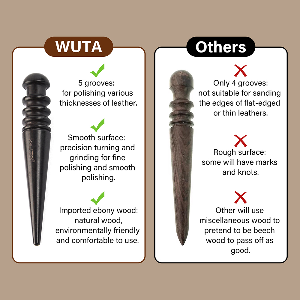 WUTA 1개 프로 가죽 엣지 버니셔 고밀도 흑단 블랙 - Leatherwork Clamp 리뷰 및 가격