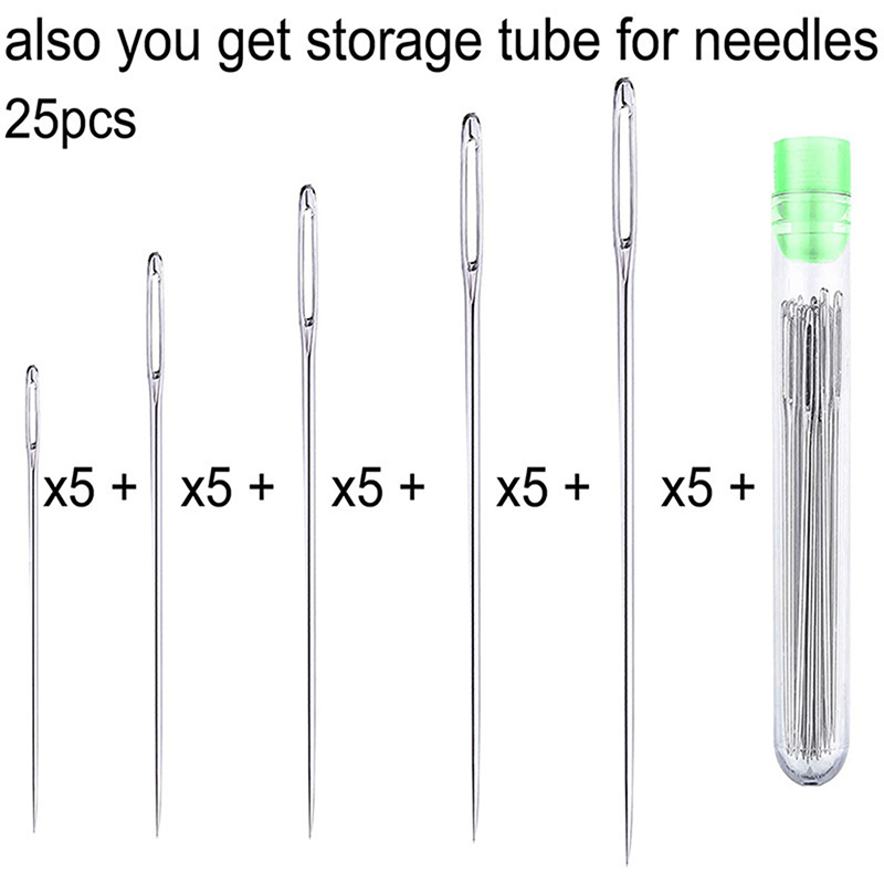 수제 가죽 바늘 스틸 원사 뜨게 바늘, 큰 눈 바느질  - Leatherwork Needles 리뷰 및 가격