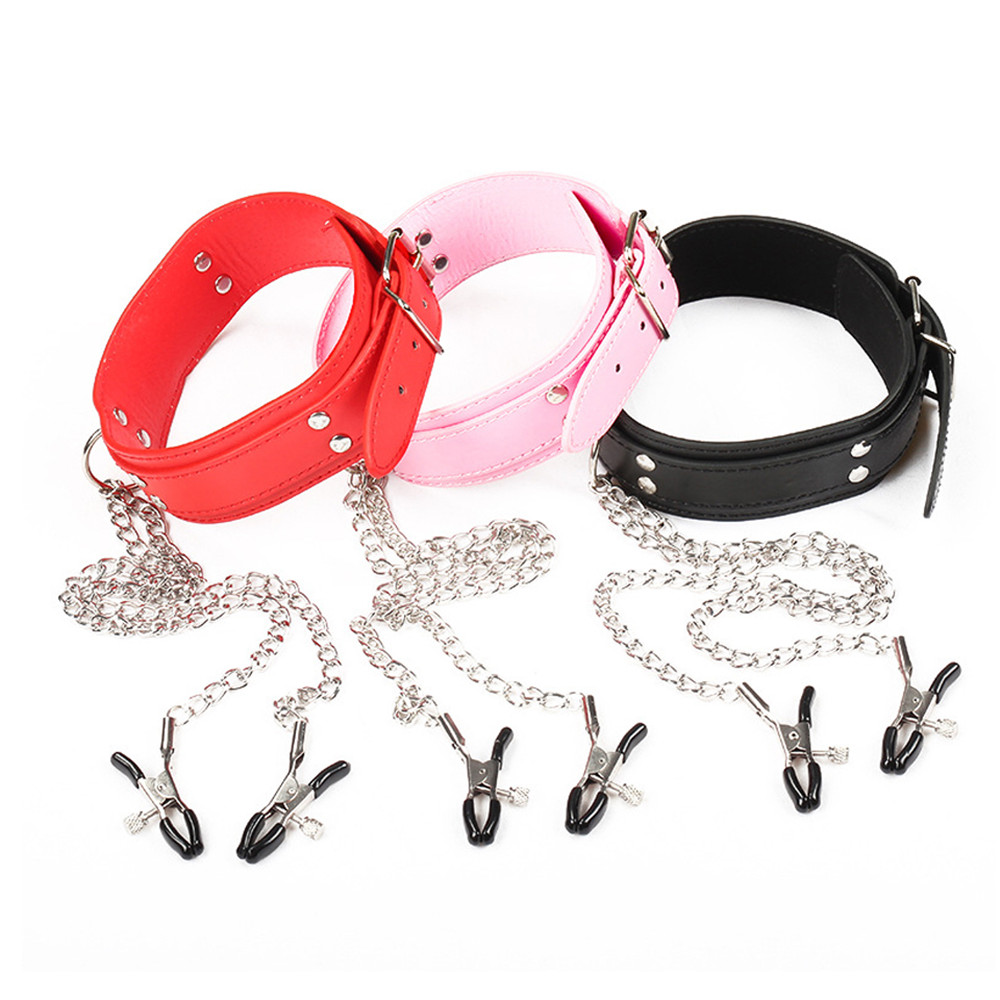 BDSM 속박 제한 장비 금속 체인 젖꼭지 클램프 목  - Leatherwork Clamp 리뷰 및 가격