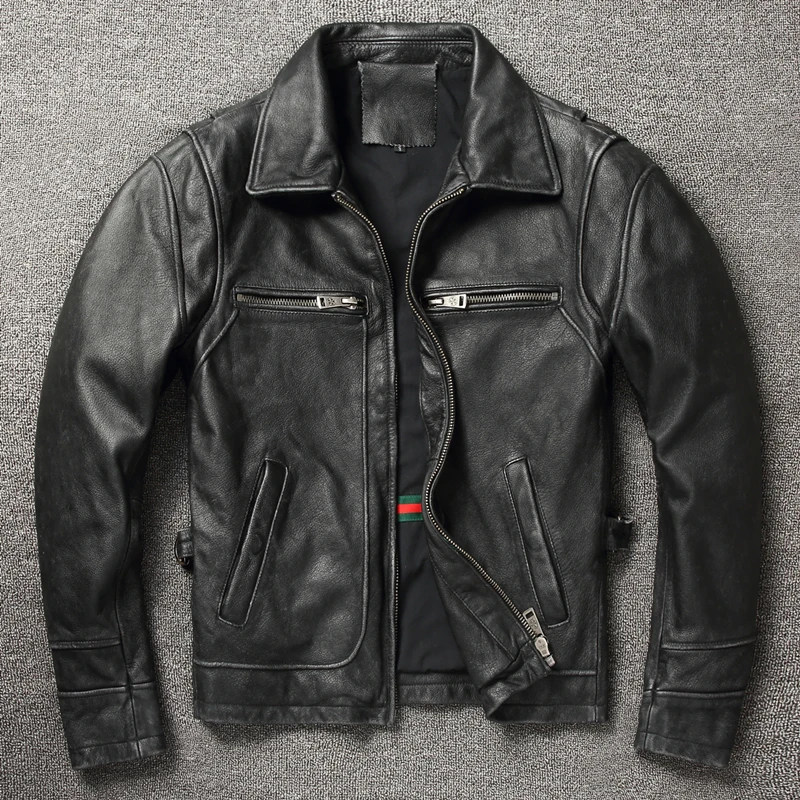 2025 레트로 스타일 100% 탑 레이어 소가죽 오버 - Leather Work Jacket 리뷰 및 가격