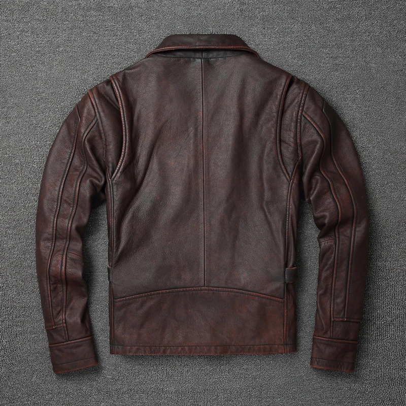 2025 레트로 스타일 100% 탑 레이어 소가죽 오버 - Leather Work Jacket 리뷰 및 가격