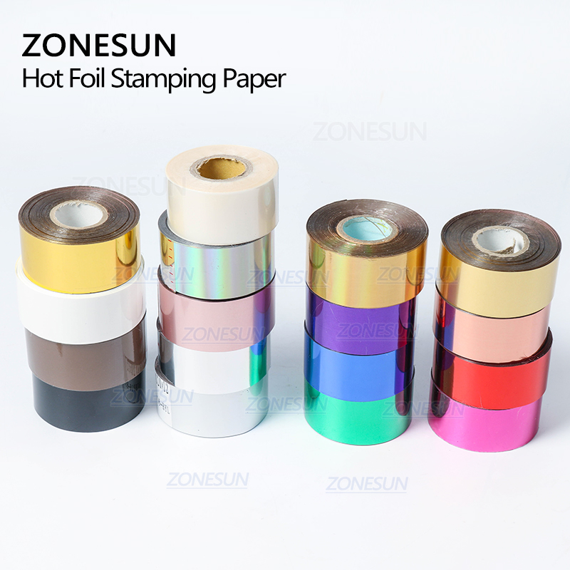ZONESUN 3/4/5cm 골드 실버 블랙 호일 종이 - Leatherwork Embossing 리뷰 및 가격